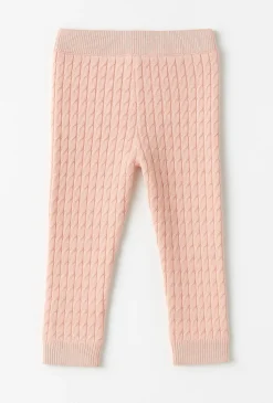 Dziewczęce legginsy z bawełnianej przędzy