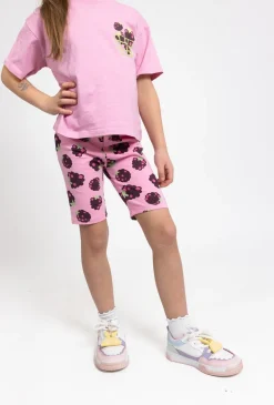 Dziewczęce legginsy 1/2 z nadrukiem jeżyn