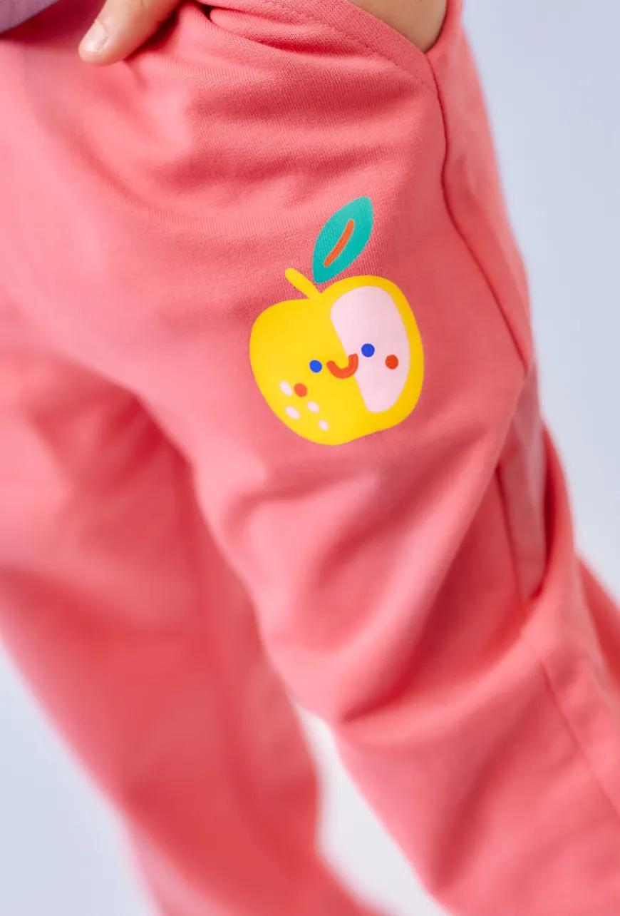 Dziewczęce spodnie dresowe comfort fit z kieszeniami