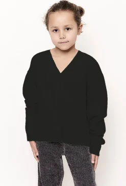 Dziewczęcy sweter oversize - kardigan