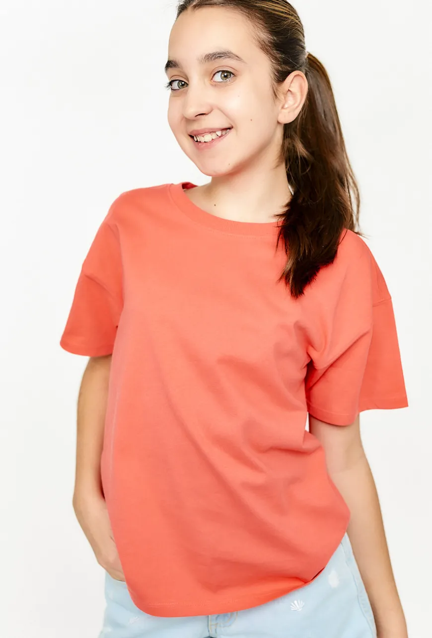 Dziewczęcy t-shirt oversize