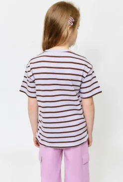 Dziewczęcy t-shirt w paski