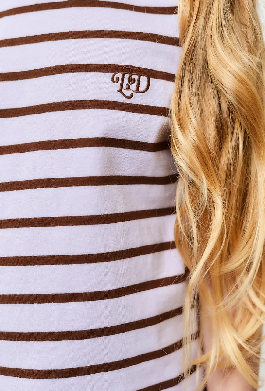 Dziewczęcy t-shirt w paski