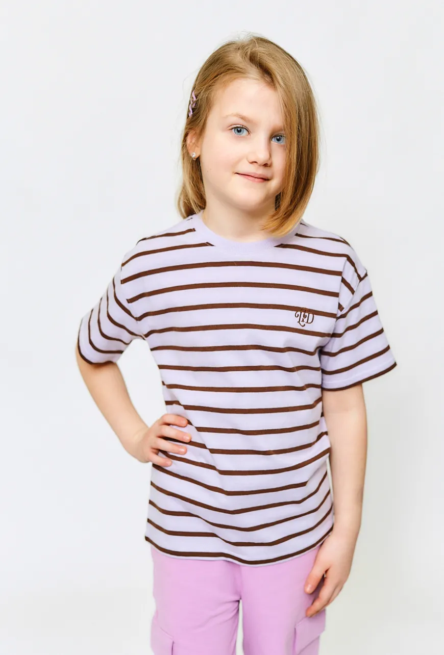 Dziewczęcy t-shirt w paski