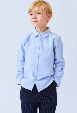 Elegancka koszula chłopięca z długim rękawem
