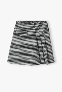 Elegancka plisowana spódnica dziewczęca w pepitkę