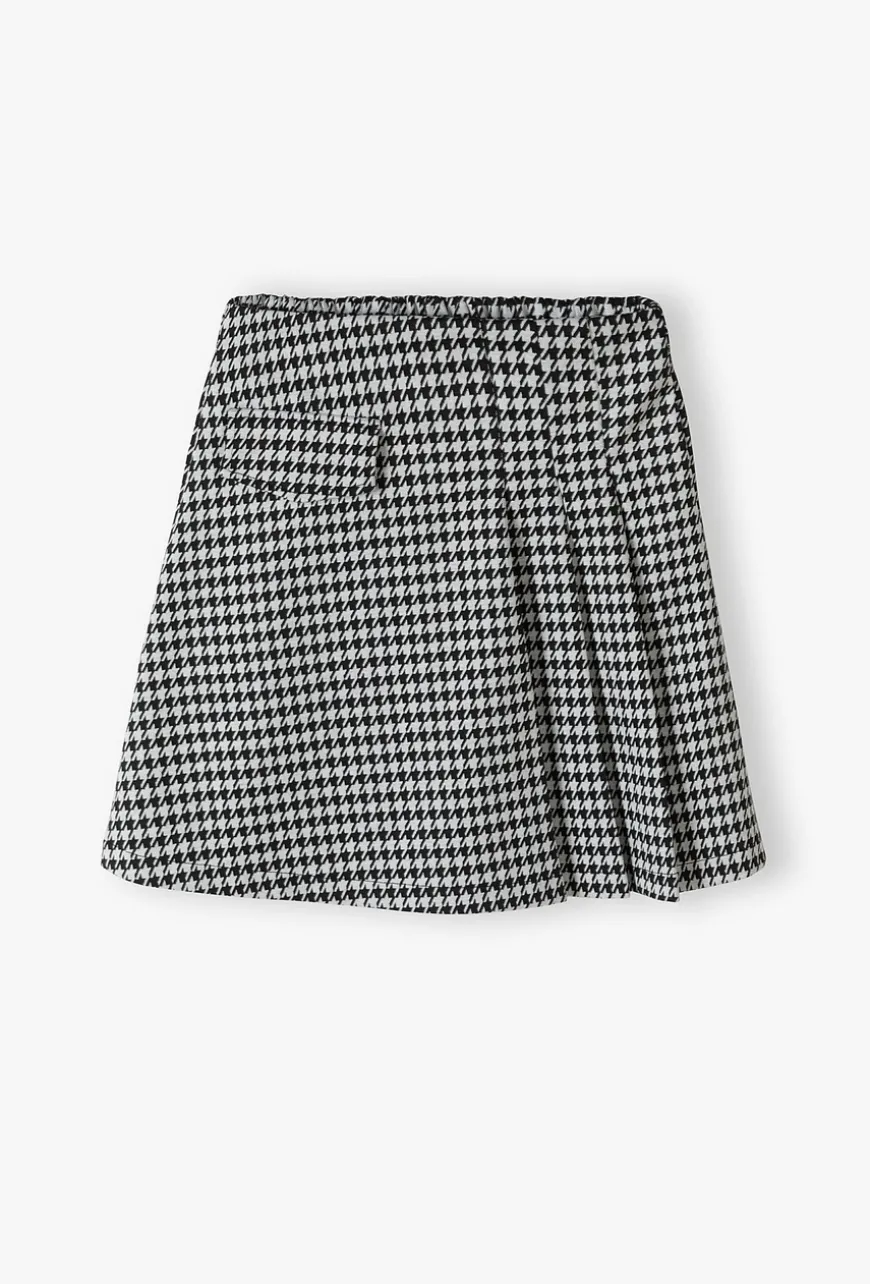 Elegancka plisowana spódnica dziewczęca w pepitkę