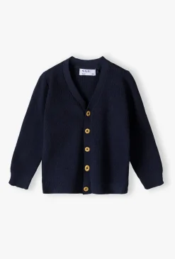 Elegancki sweter niemowlęcy – rozpinany kardigan dla chłopca