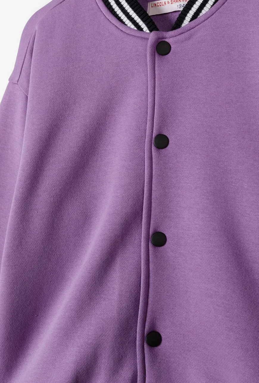 Fioletowa bluza bomber - Lincoln&Sharks
