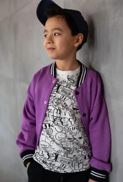 Fioletowa bluza bomber - Lincoln&Sharks