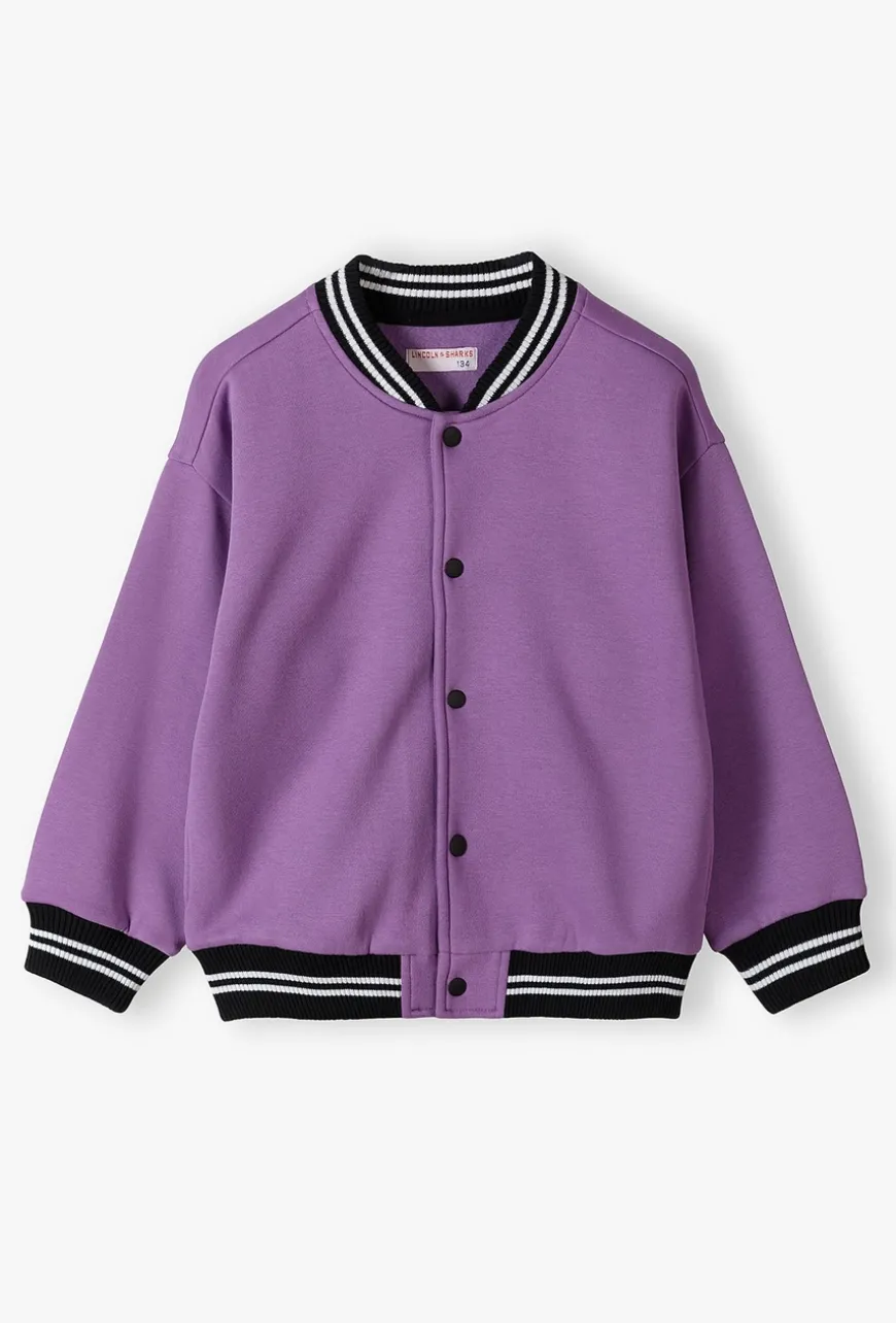 Fioletowa bluza bomber - Lincoln&Sharks