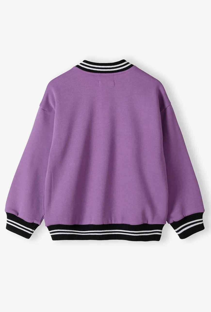 Fioletowa bluza bomber - Lincoln&Sharks