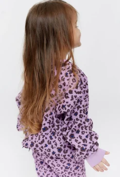 Fioletowa bluza dresowa w panterkę - Limited Edition