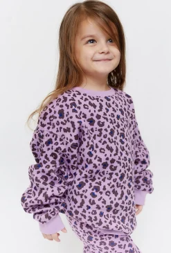 Fioletowa bluza dresowa w panterkę - Limited Edition