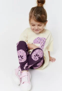 Fioletowe legginsy dla dziewczynki
