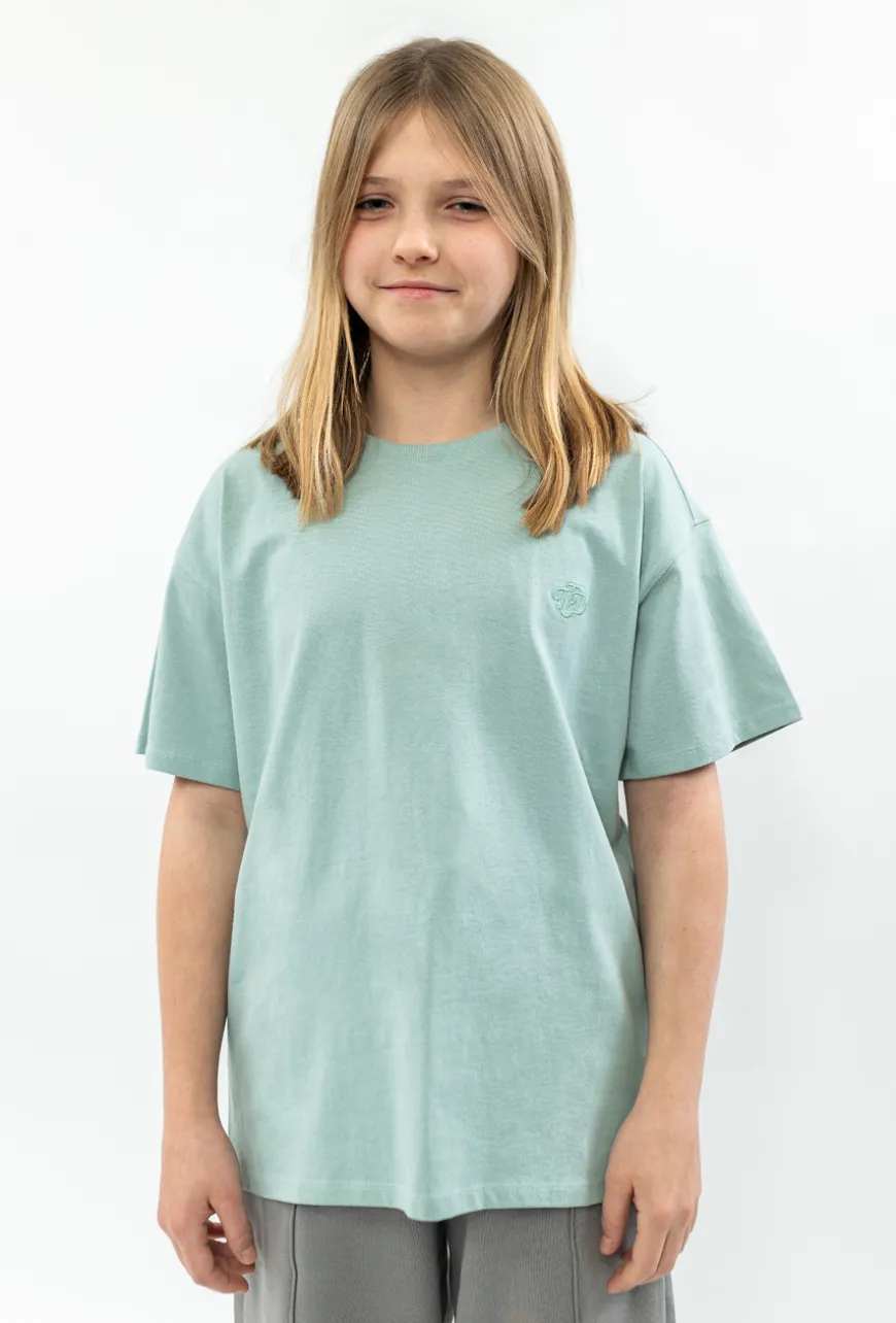 Gładki t-shirt dziewczęcy