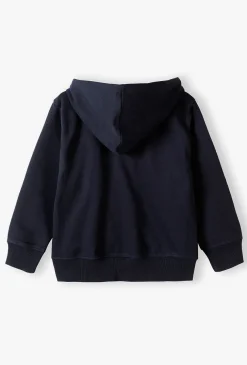Granatowa bluza dresowa - basic - 5.10.15.