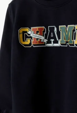 Granatowa bluza dresowa collegowa - Champ - 5.10.15.