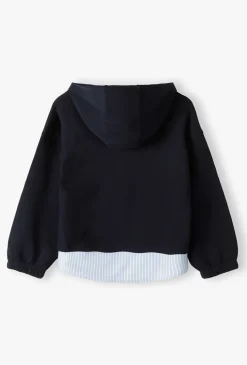 Granatowa bluza dresowa z kapturem - Fun College