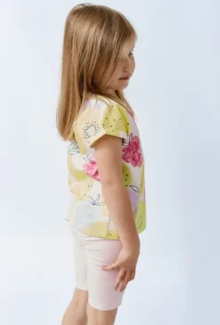Jasnoróżowe krótkie legginsy
