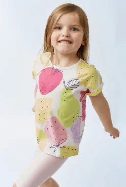 Jasnoróżowe krótkie legginsy