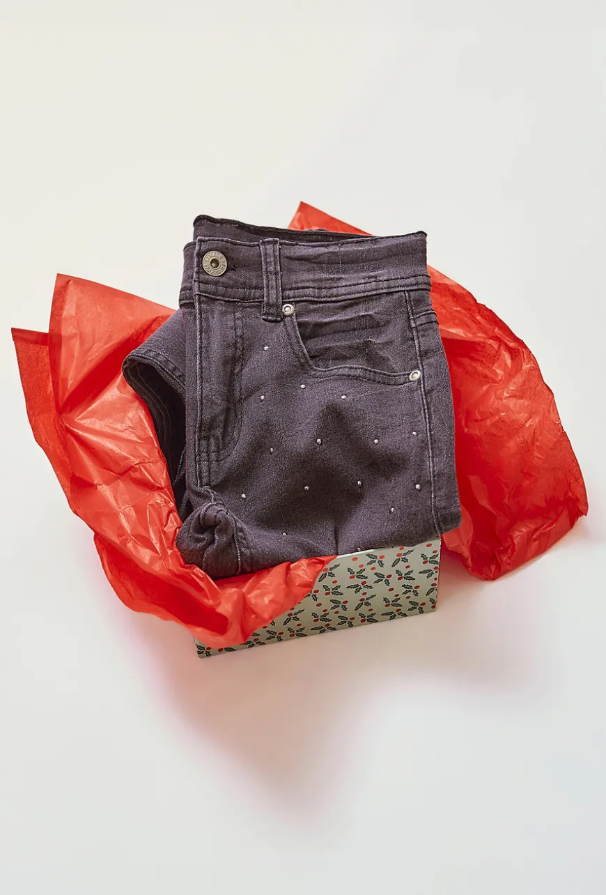 Jeansy dla dziewczynki - szare - bootcut