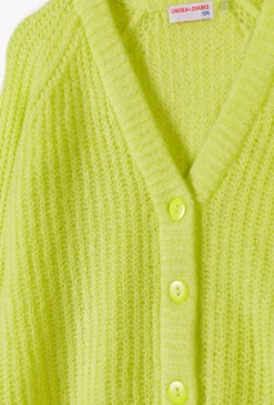 Kardigan dziewczęcy – sweter z dekoltem V