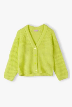 Kardigan dziewczęcy – sweter z dekoltem V