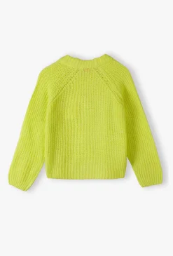 Kardigan dziewczęcy – sweter z dekoltem V