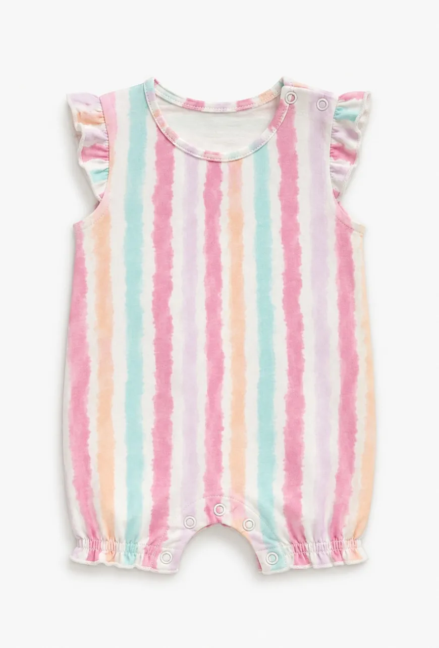 Kolorowy rampers niemowlęcy na lato