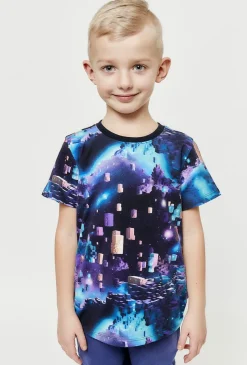 Kolorowy t-shirt chłopięcy - kosmos - 5.10.15.