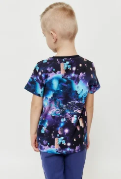 Kolorowy t-shirt chłopięcy - kosmos - 5.10.15.