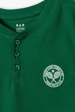 Komplet chłopięcy koszulka i szorty z lampasami – Tennis Club