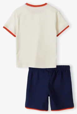 Komplet dzianinowy na lato - szorty i t-shirt - Limited Edition