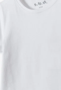 Komplet na zajęcia sportowe - biały t-shirt i granatowe spodenki