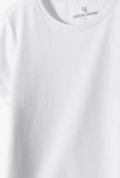 Komplet na zajęcia sportowe - biały t-shirt i granatowe spodenki