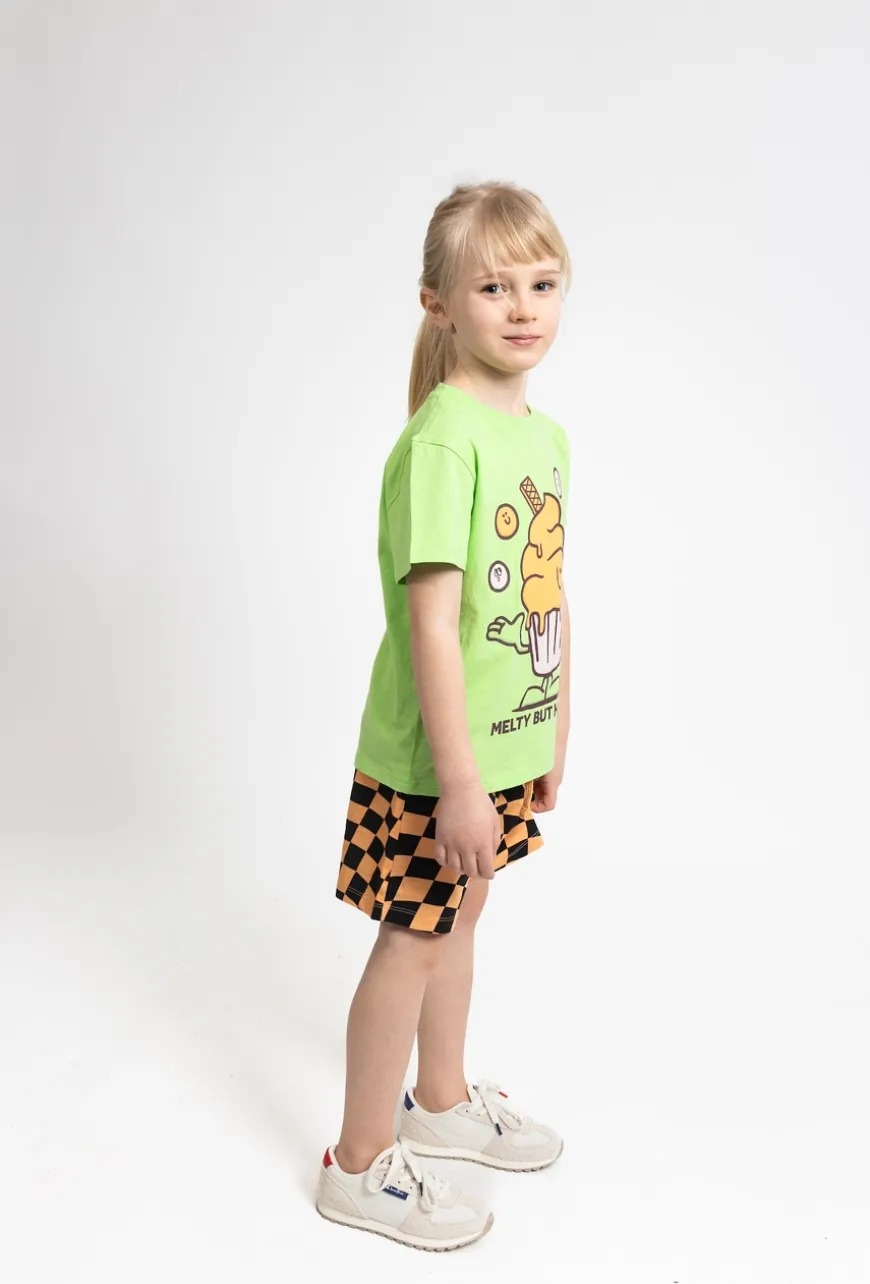 Koszulka chłopięca z nadrukiem lodów "Melty But Happy"