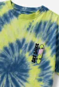 Koszulka oversize tie-dye dla chłopca