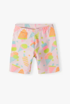 Legginsy 1/2 dla dziewczynki – w kolorowe lody