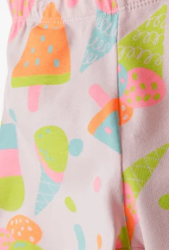Legginsy 1/2 dla dziewczynki – w kolorowe lody