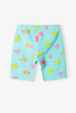 Legginsy 1/2 dla dziewczynki – w morskie wzory