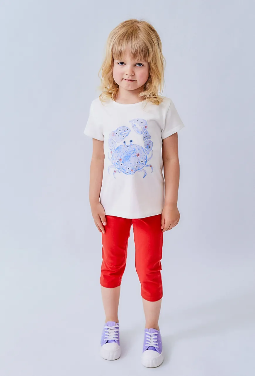 Legginsy dziewczęce 3/4