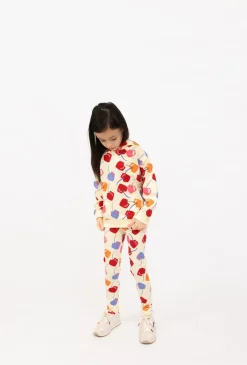 Legginsy dziewczęce w czereśnie