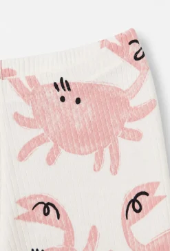 Legginsy dziewczęce 1/2 w kraby