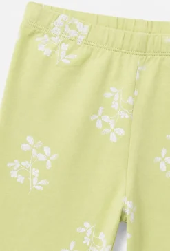 Legginsy dziewczęce 1/2 w kwiaty