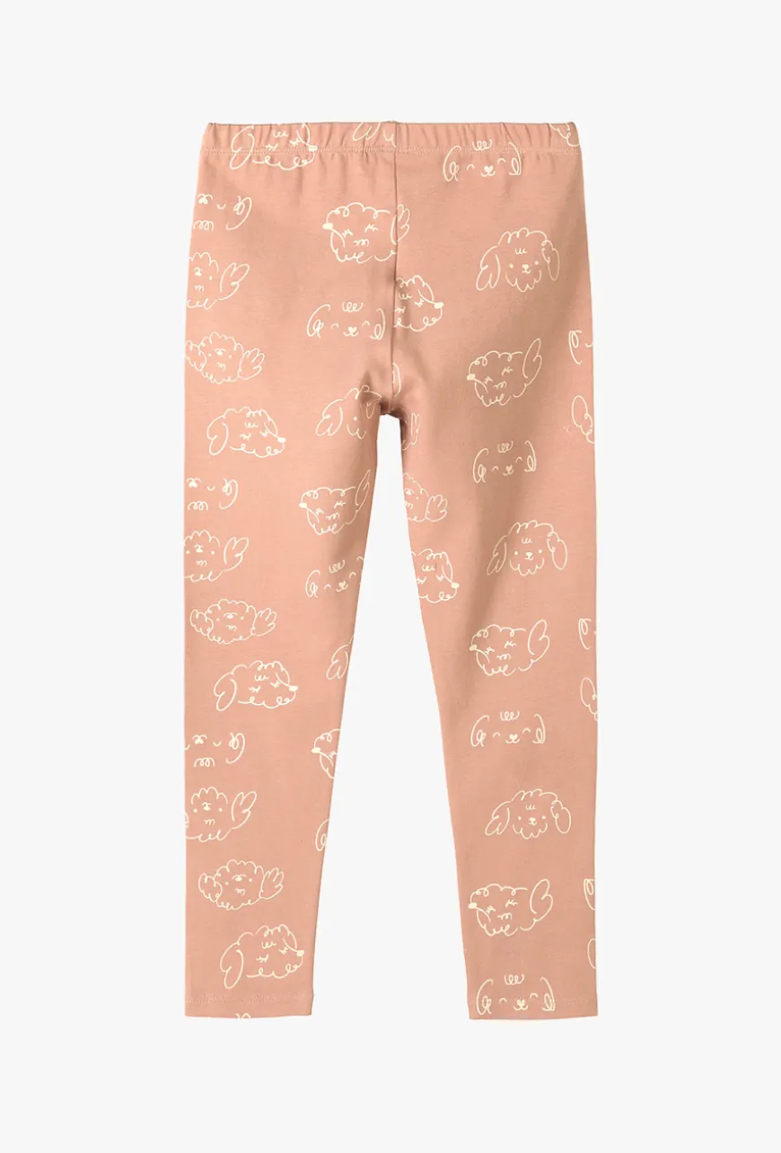 Legginsy dziewczęce w pieski