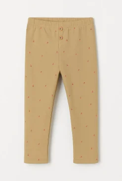 Legginsy dziewczęce z drobnym wzorem