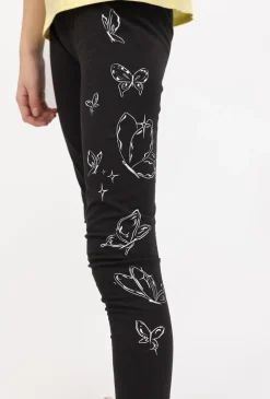 Legginsy dziewczęce z motylami