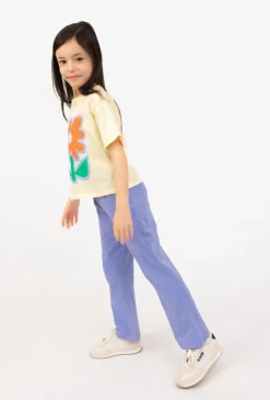 Legginsy flare z bawełny
