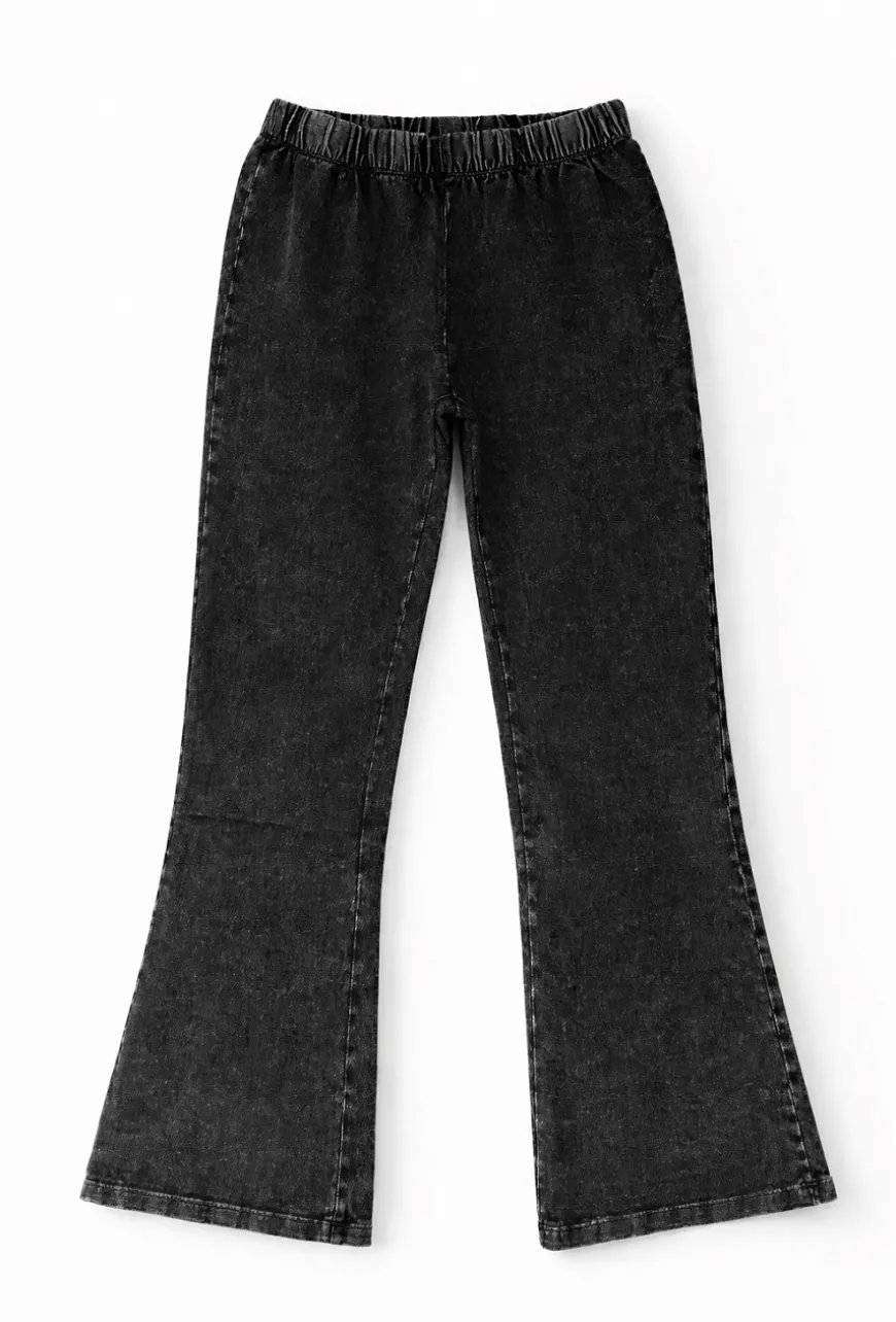 Legginsy flare z efektem sprania